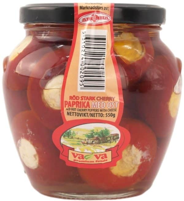 Vava Rød Stærk Paprika m. Ost 550 g