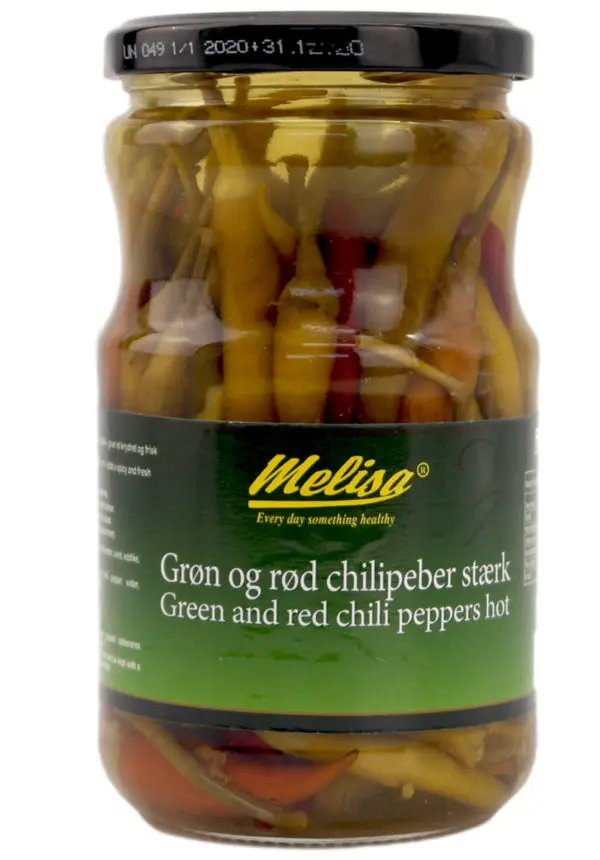 Melisa Chilipeber Grøn & Rød 630 g