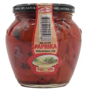 Vava Rød Paprika Grillet 550 g