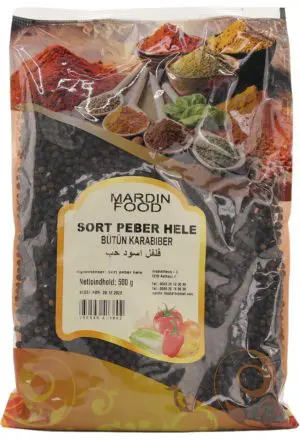 Mardin Food Sort Peber, Hele 500 g