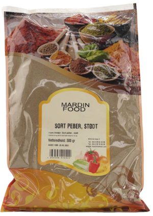 Mardin Food Sort Peber, Stødt 500 g