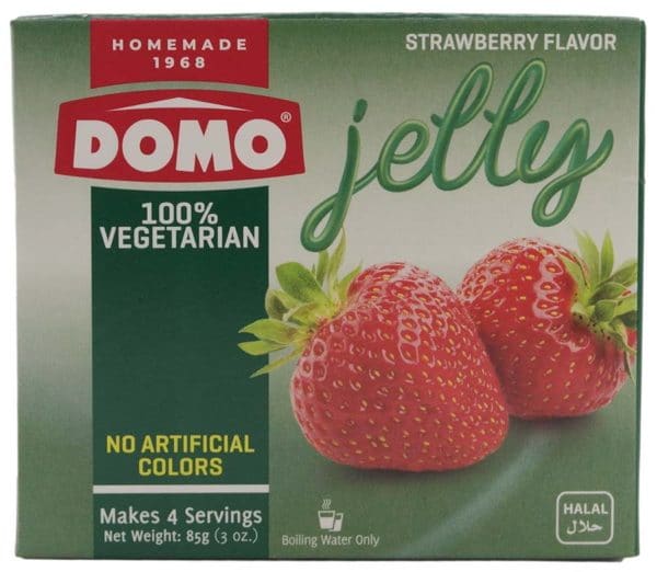 DOMO Jelly Jordbær 85 g