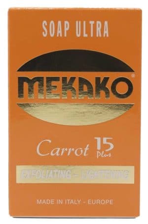 Mekako Carrot 15Plus Exfoliating Lightening Soap 200 g