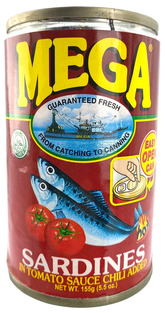 Mega Sardiner i Tomatsauce Hot 155 g