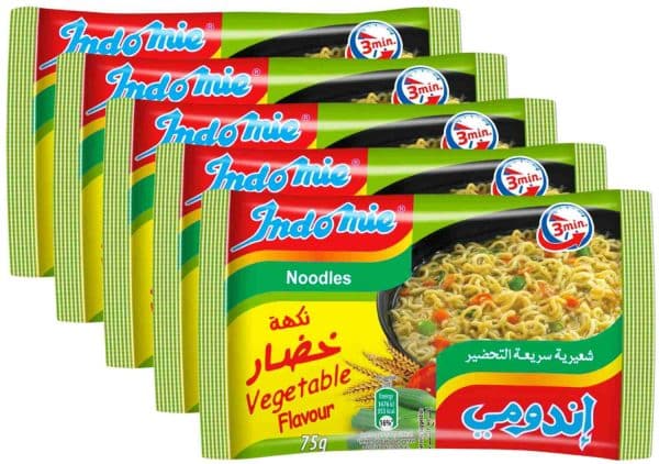 Indomie Nudler Vegetar 5x75 g
