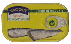 Yacout Sardiner i Olie 125 g