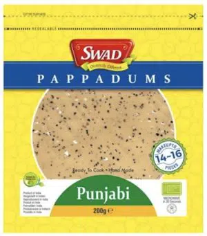 Swad Pappadums Punjabi 200 g