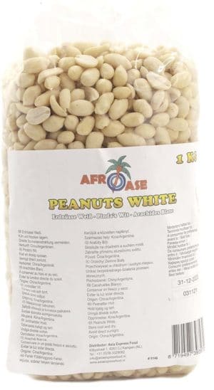 Afroase Hvide Peanuts 1 kg