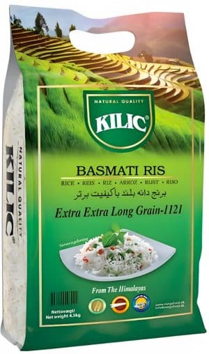 Kilic Basmati Ris Extra Long 4,5 kg
