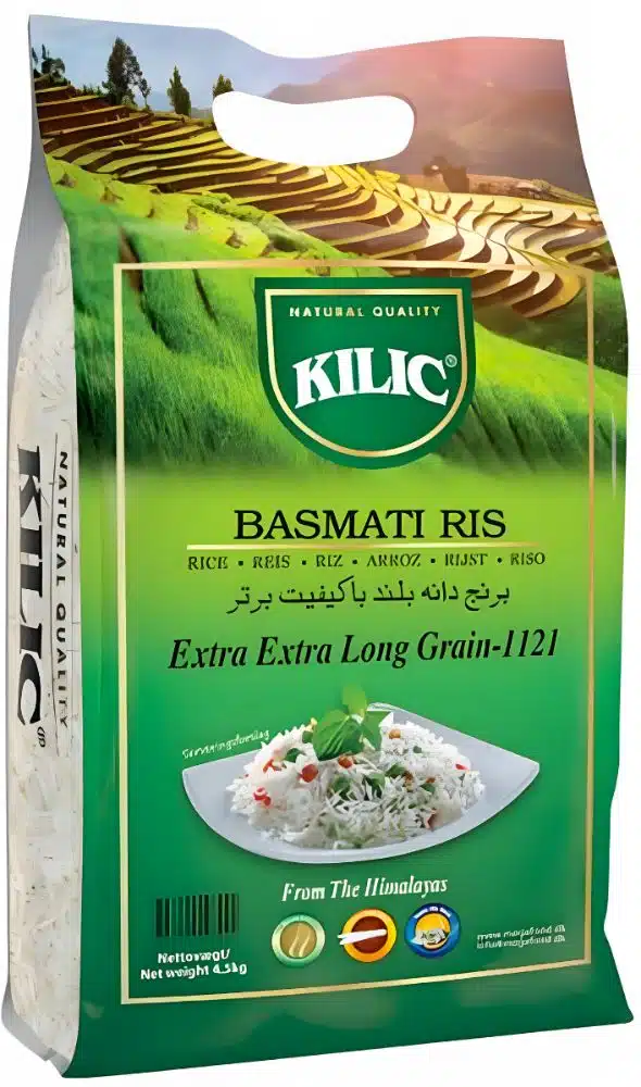 Kilic Basmati Ris Extra Long 4,5 kg
