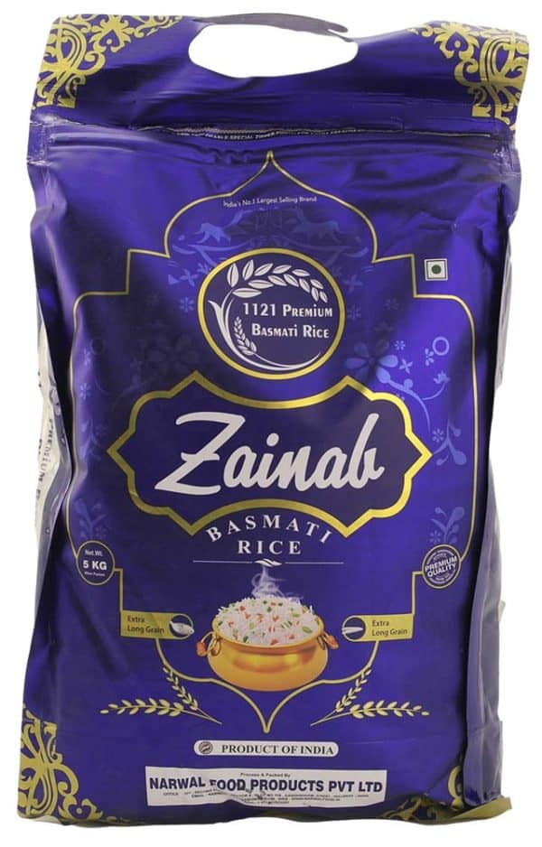 Zainab Premium Basmati Ris 5 kg