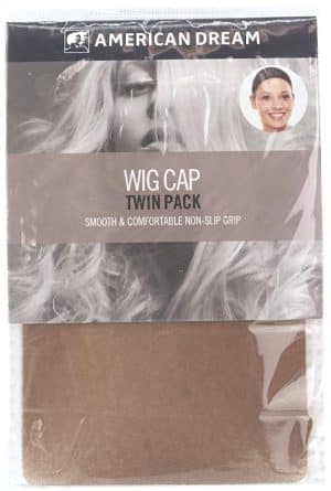 American Dream Brown Wig Cap - 2 stk