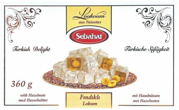 Turkish Delight Hasselnødder 360 g