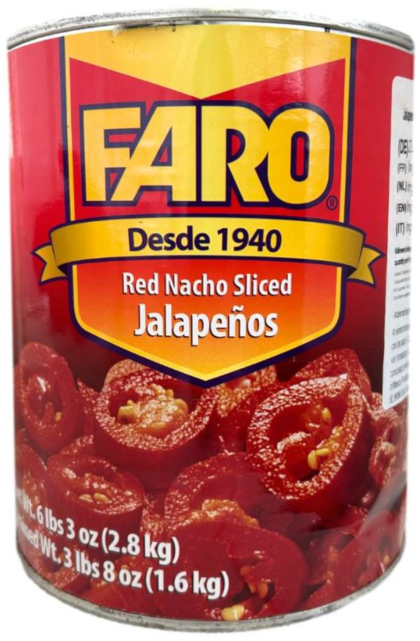 Faro Red Nacho Sliced Jalapenos 2,8 kg