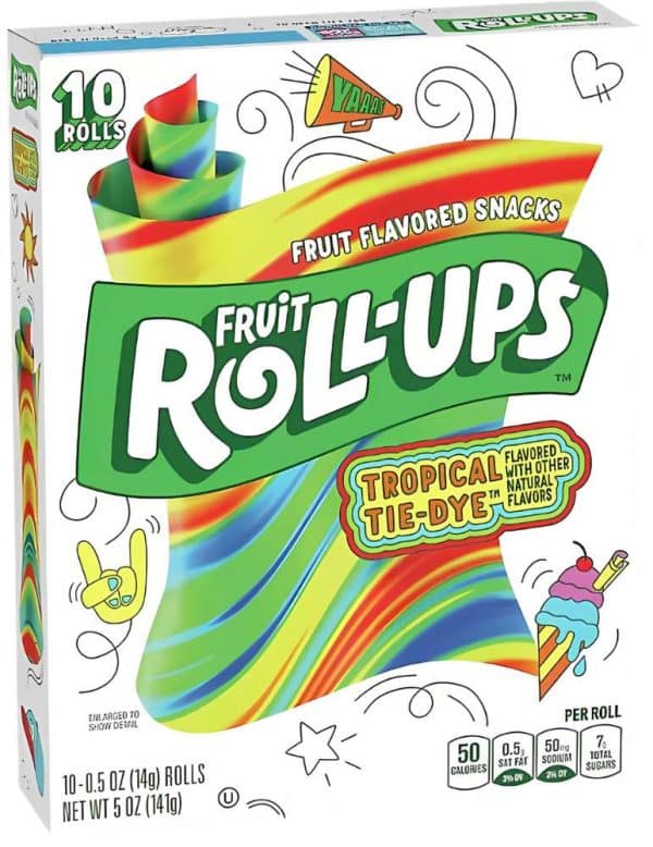 Fruit Roll-Ups Tropical Tie-Dye 141 g