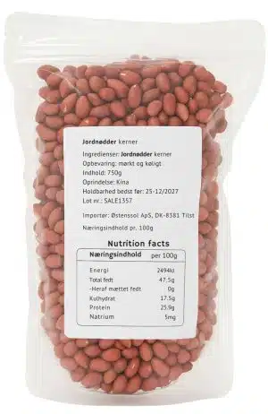 Røde Peanuts 750 g